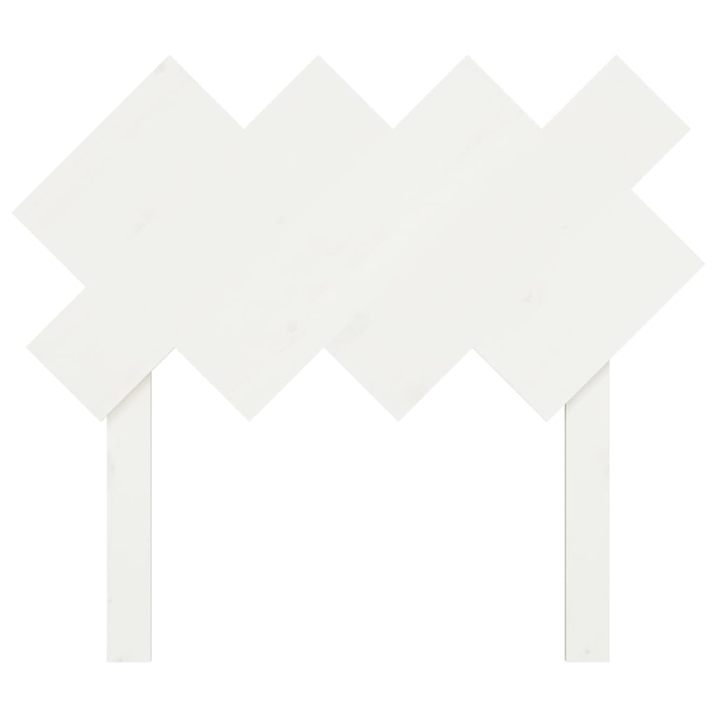 vidaXL Tête de lit Blanc 92x3x81 cm Bois massif de pin