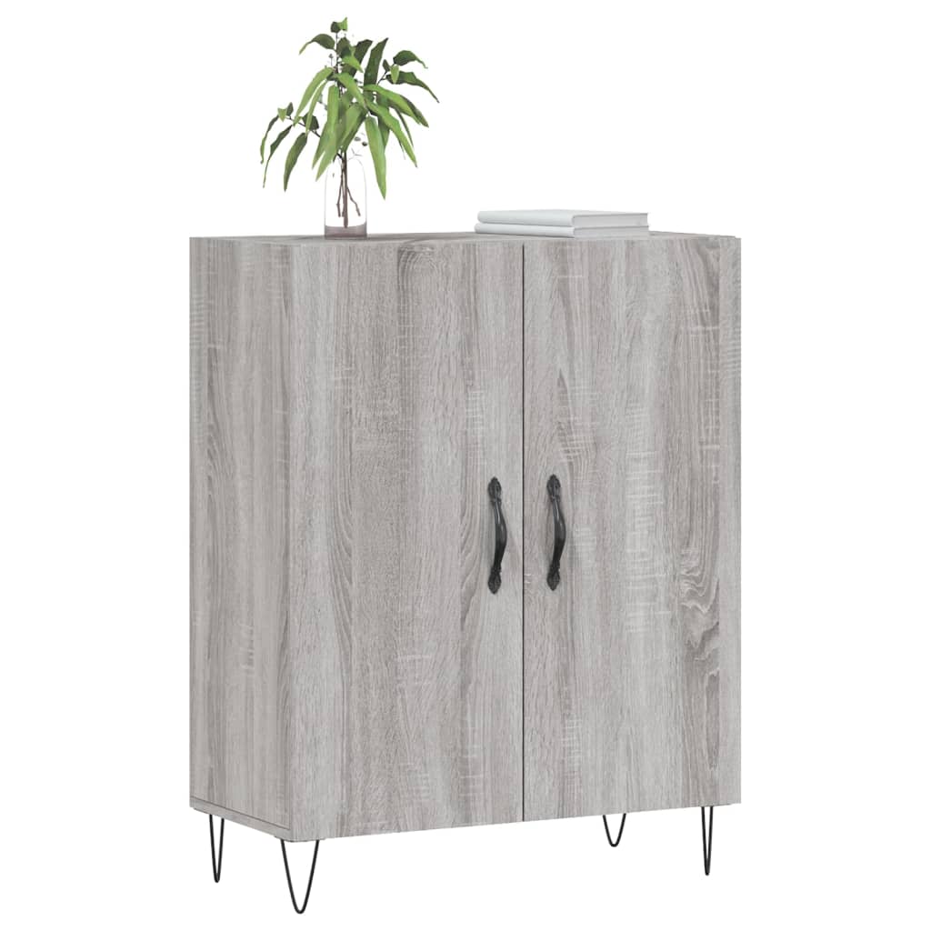 vidaXL Buffet sonoma gris 69,5x34x90 cm bois d'ingénierie