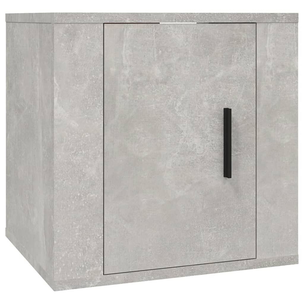 vidaXL Ensemble de meubles TV 2 pcs gris béton bois d'ingénierie