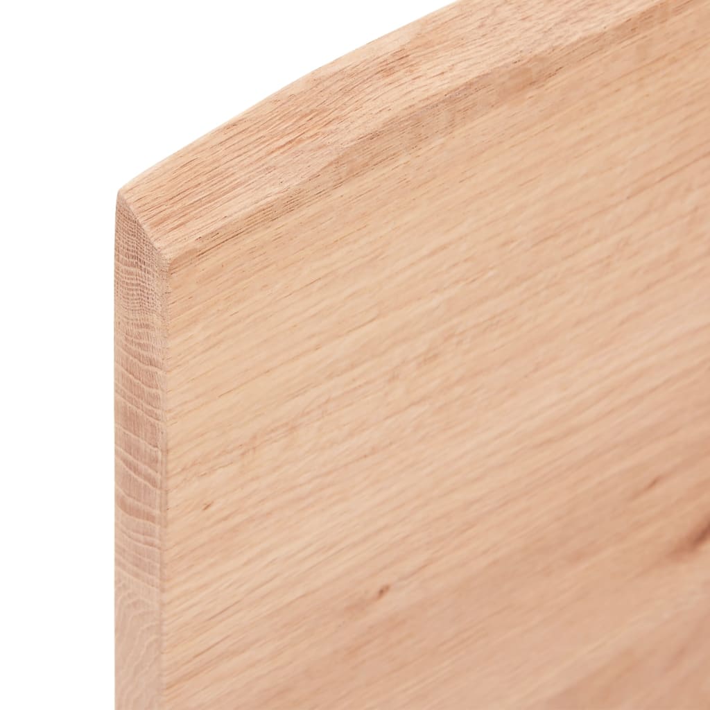 vidaXL Dessus de table marron clair 100x60x2 cm bois chêne traité