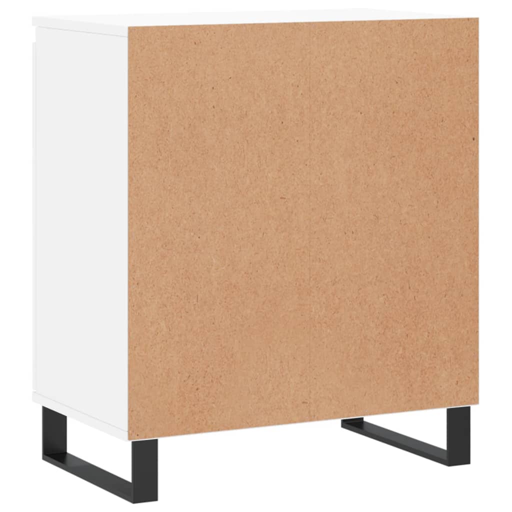 vidaXL Buffet Blanc brillant 60x35x70 cm Bois d'ingénierie