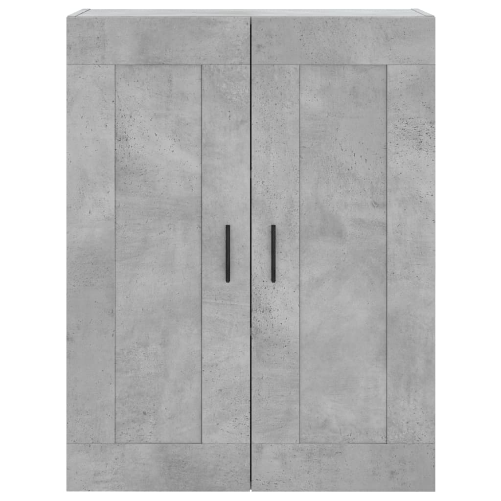 vidaXL Armoires murales 2 pcs gris béton bois d'ingénierie