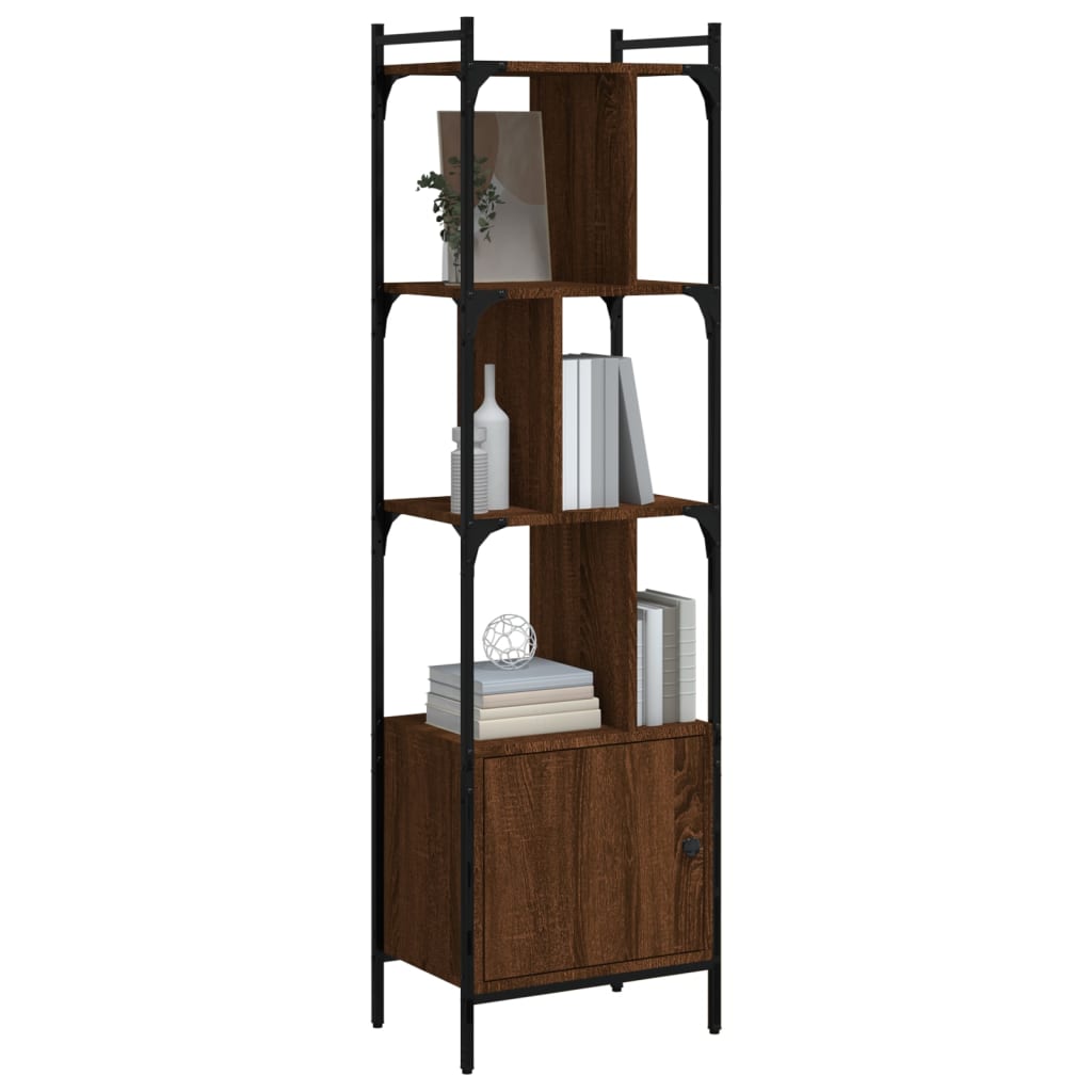 vidaXL Bibliothèque avec porte chêne marron 44,5x30x154,5 cm