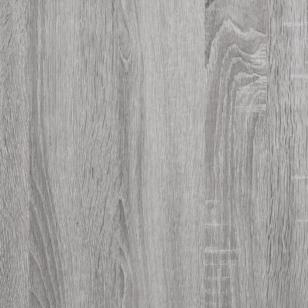 vidaXL Cadre de lit et tiroirs sonoma gris 140x190 cm bois ingénierie