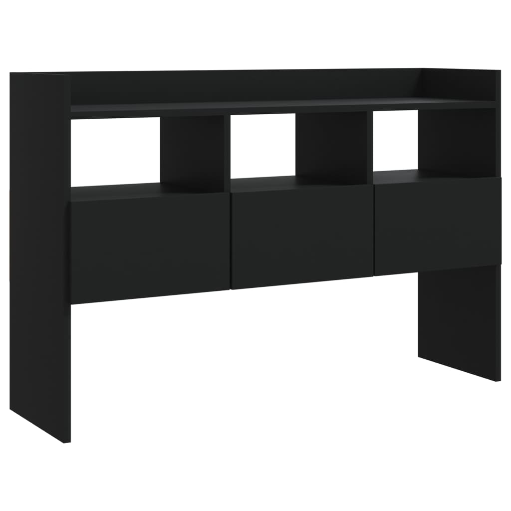 vidaXL Buffet Noir 105x30x70 cm Bois d’ingénierie