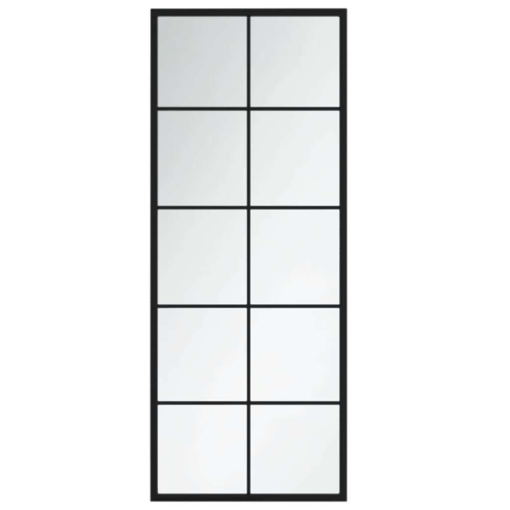 vidaXL Miroirs muraux 2 pcs noir 100x40 cm métal