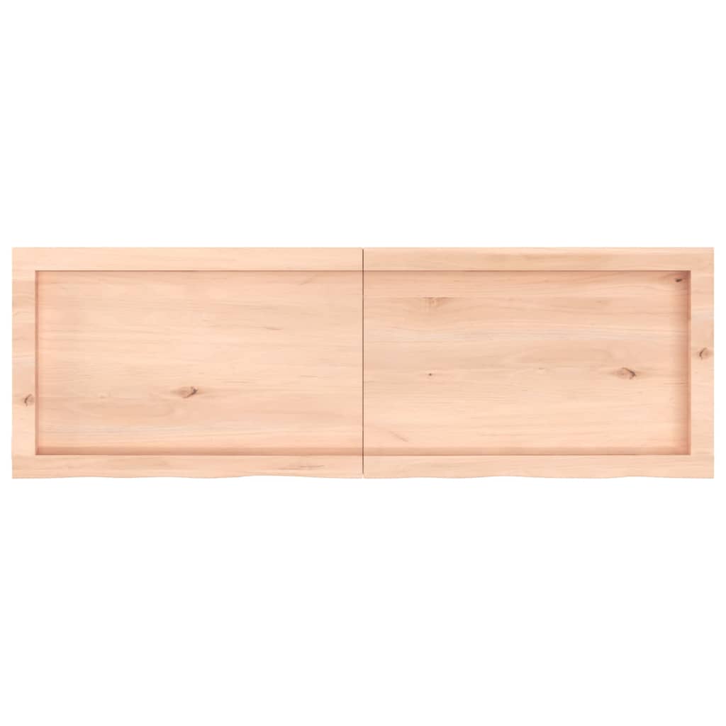 vidaXL Dessus de table 120x40x(2-4) cm bois de chêne massif non traité