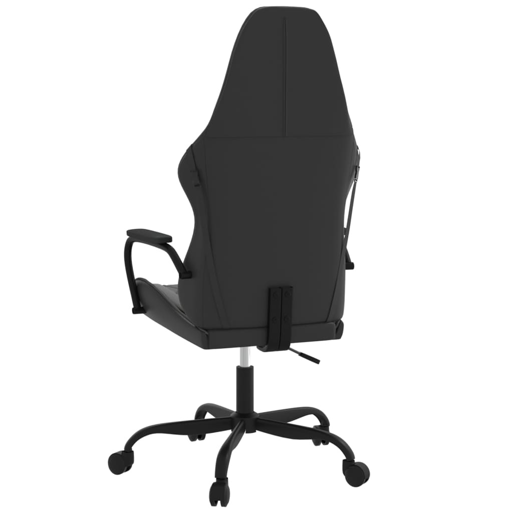 vidaXL Chaise de jeu Noir et gris Similicuir