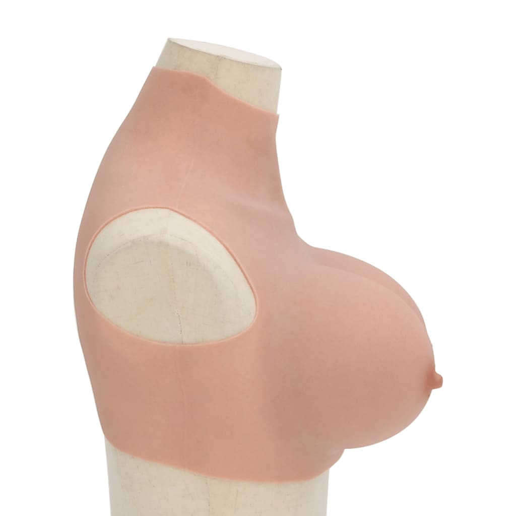 vidaXL Plastron en silicone naturel coupe B