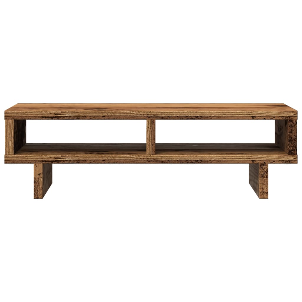 vidaXL Support de moniteur vieux bois 50x27x15 cm bois d'ingénierie