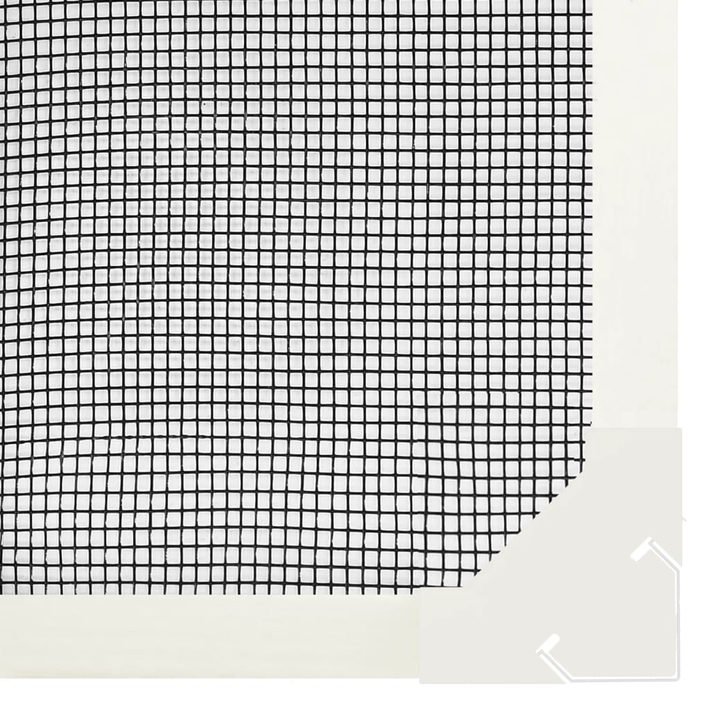 vidaXL Moustiquaire magnétique pour fenêtres blanc 130x150 cm