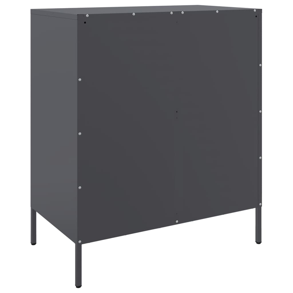 vidaXL Buffet anthracite 68x39x79 cm acier