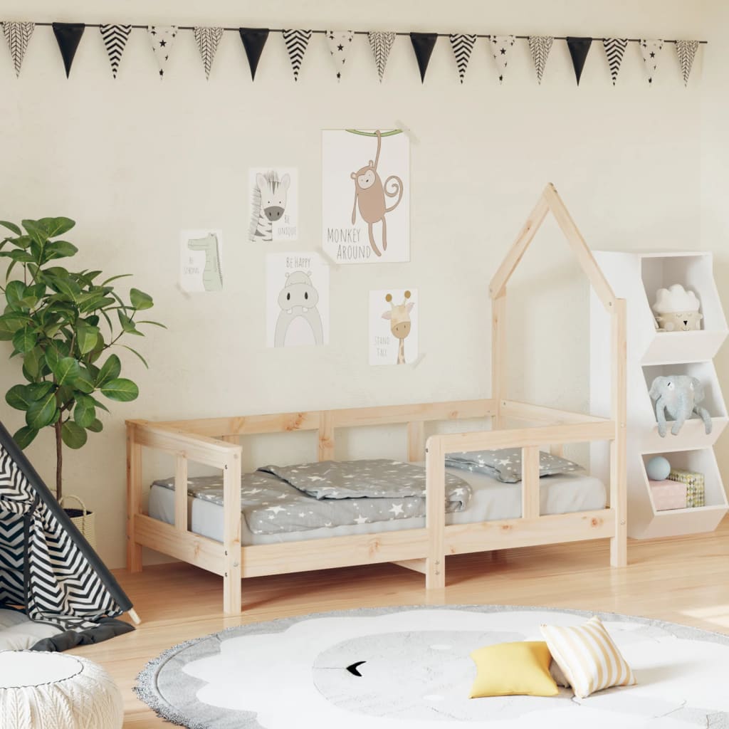 vidaXL Cadre de lit pour enfant 70x140 cm bois de pin massif