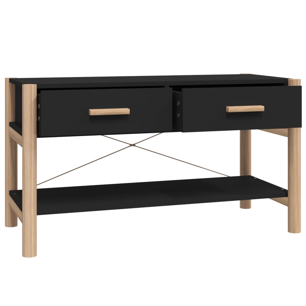 vidaXL Meuble TV Noir 82x38x45 cm Bois d'ingénierie