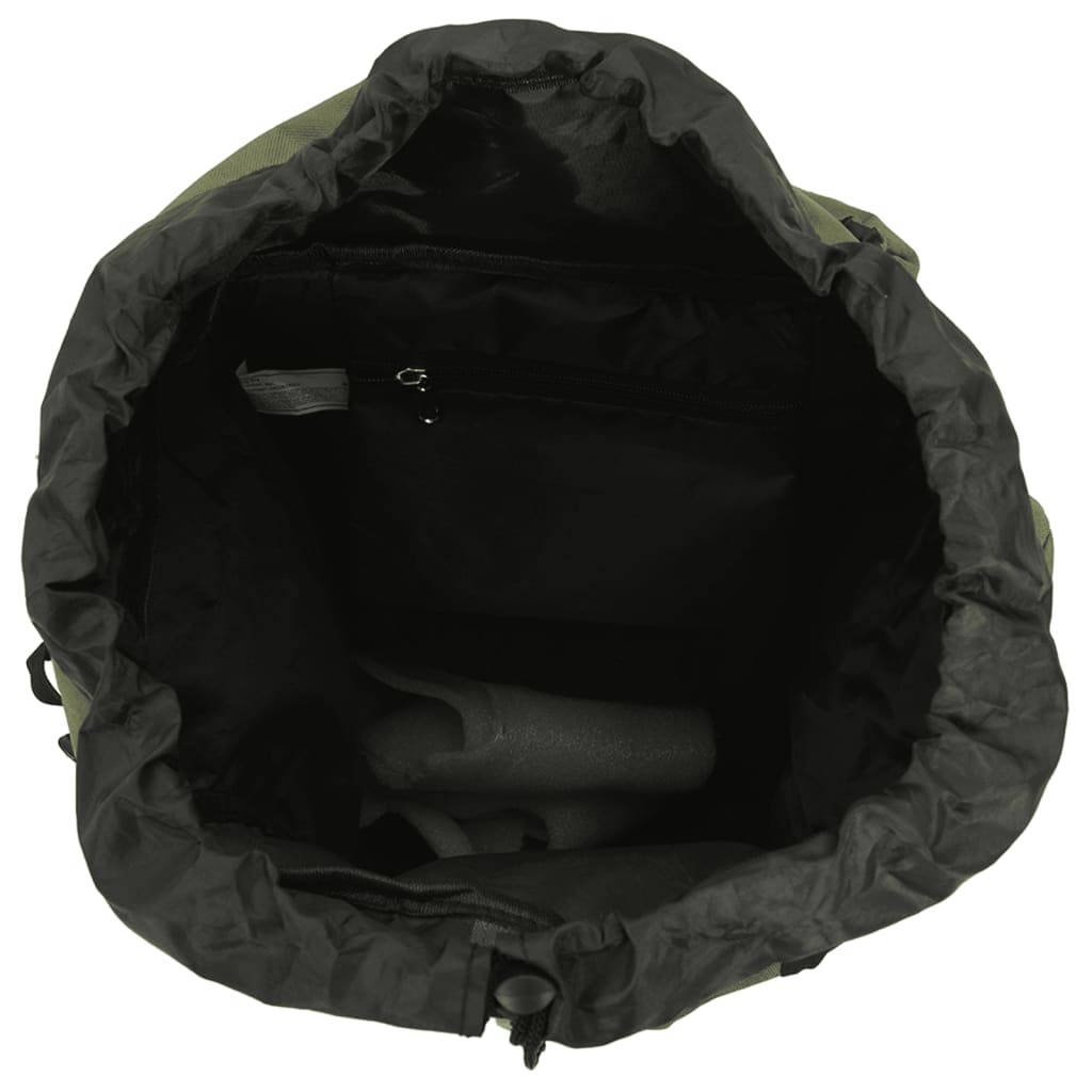 vidaXL Sac à dos de randonnée vert armée 60 L tissu oxford