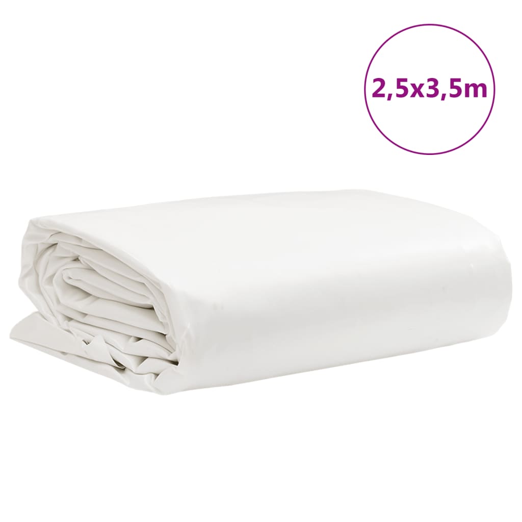 vidaXL Bâche blanc 2,5x3,5 m 650 g/m²