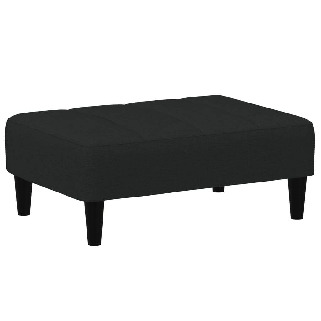 vidaXL Repose-pied noir 77x55x31 cm velours