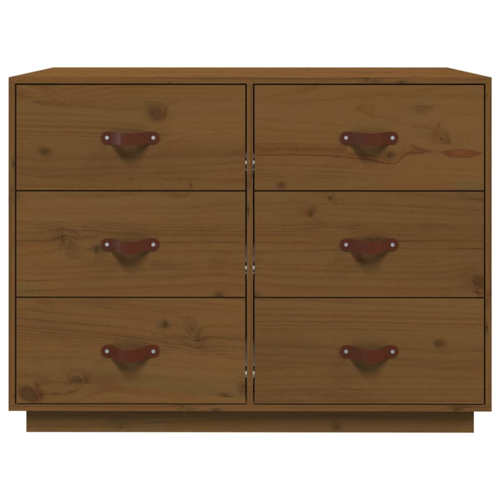 vidaXL Buffet Marron miel 100x40x75 cm Bois massif de pin