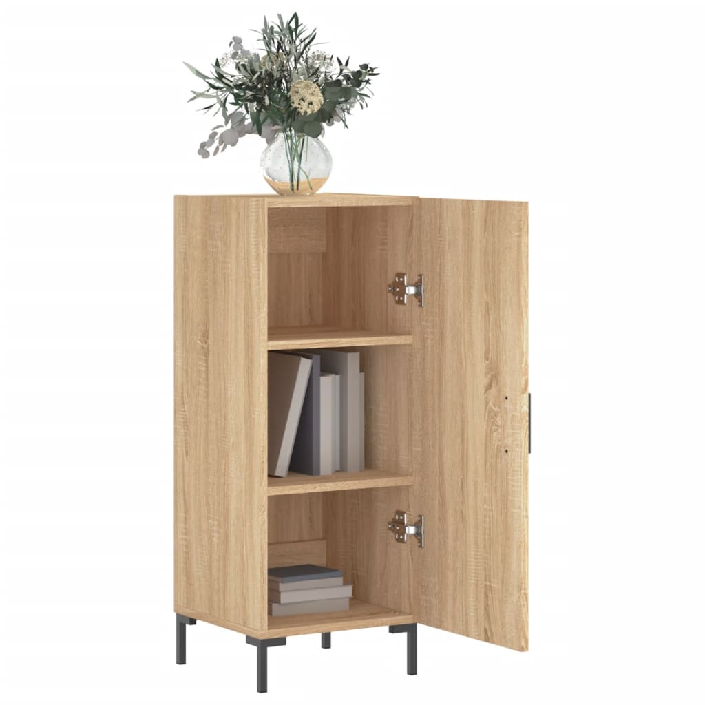 vidaXL Buffet Chêne sonoma 34,5x34x90 cm Bois d'ingénierie