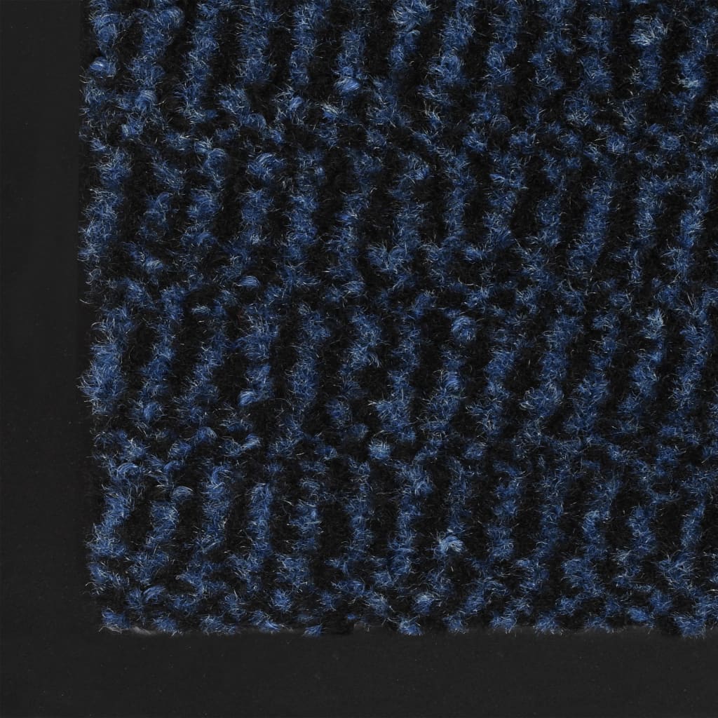 vidaXL Paillassons rectangulaires 2 pcs 60 x 90 cm Bleu