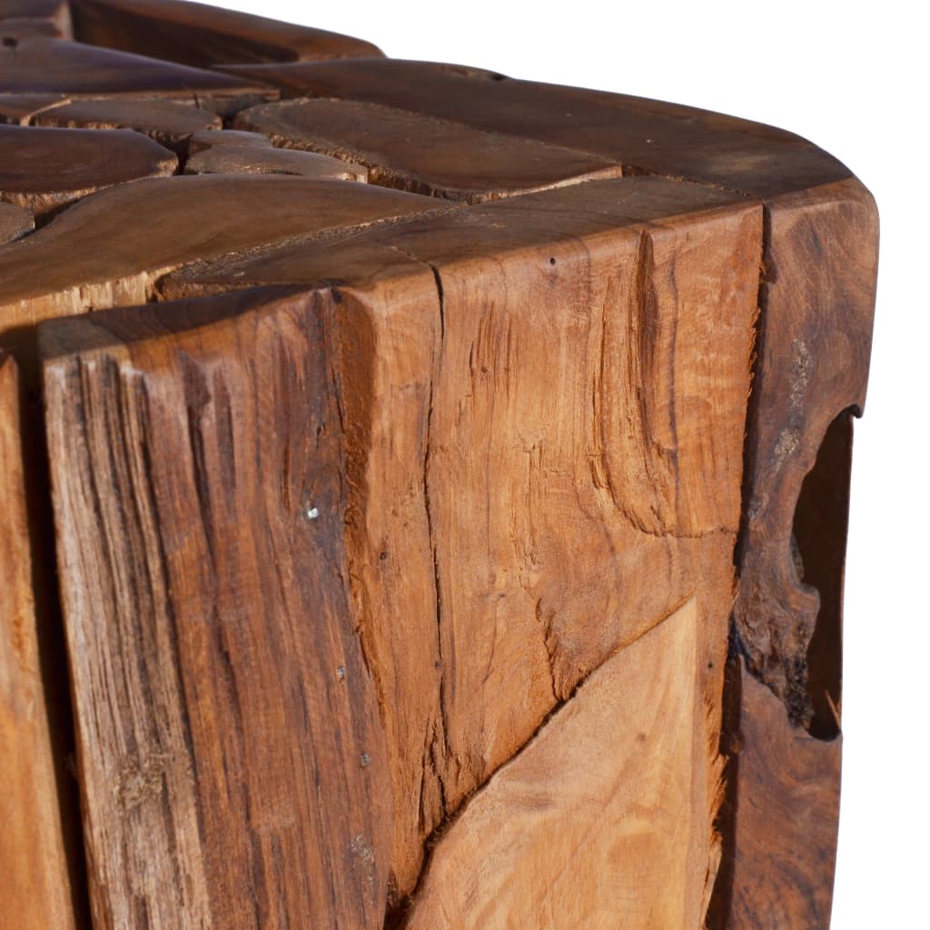 vidaXL Table d'appoint 30x30x80 cm Bois de teck solide