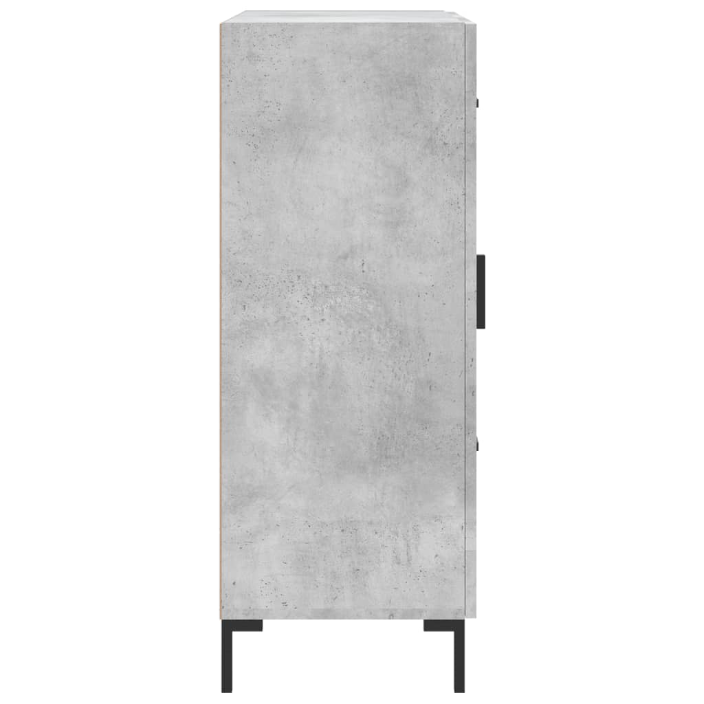 vidaXL Buffet gris béton 69,5x34x90 cm bois d'ingénierie