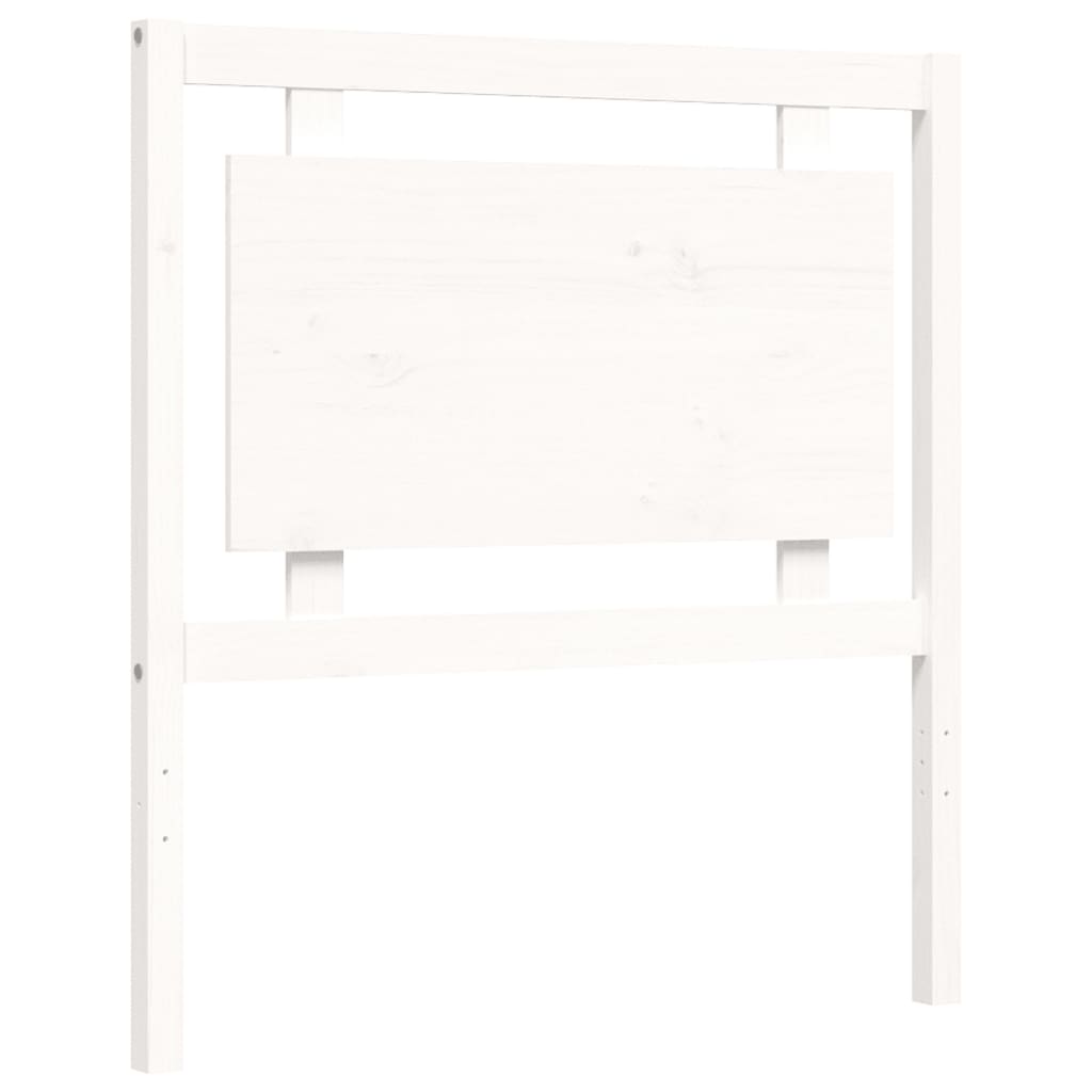 vidaXL Cadre de lit sans matelas blanc 90x200 cm bois de pin massif