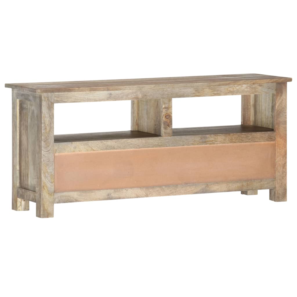 vidaXL Meuble TV 110x30x50 cm Bois massif de manguier