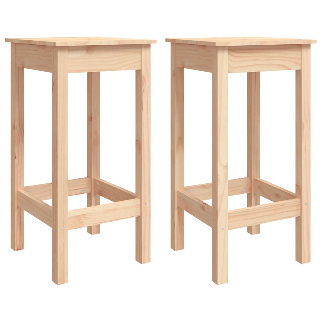 vidaXL Ensemble de bar 3 pcs Bois de pin massif