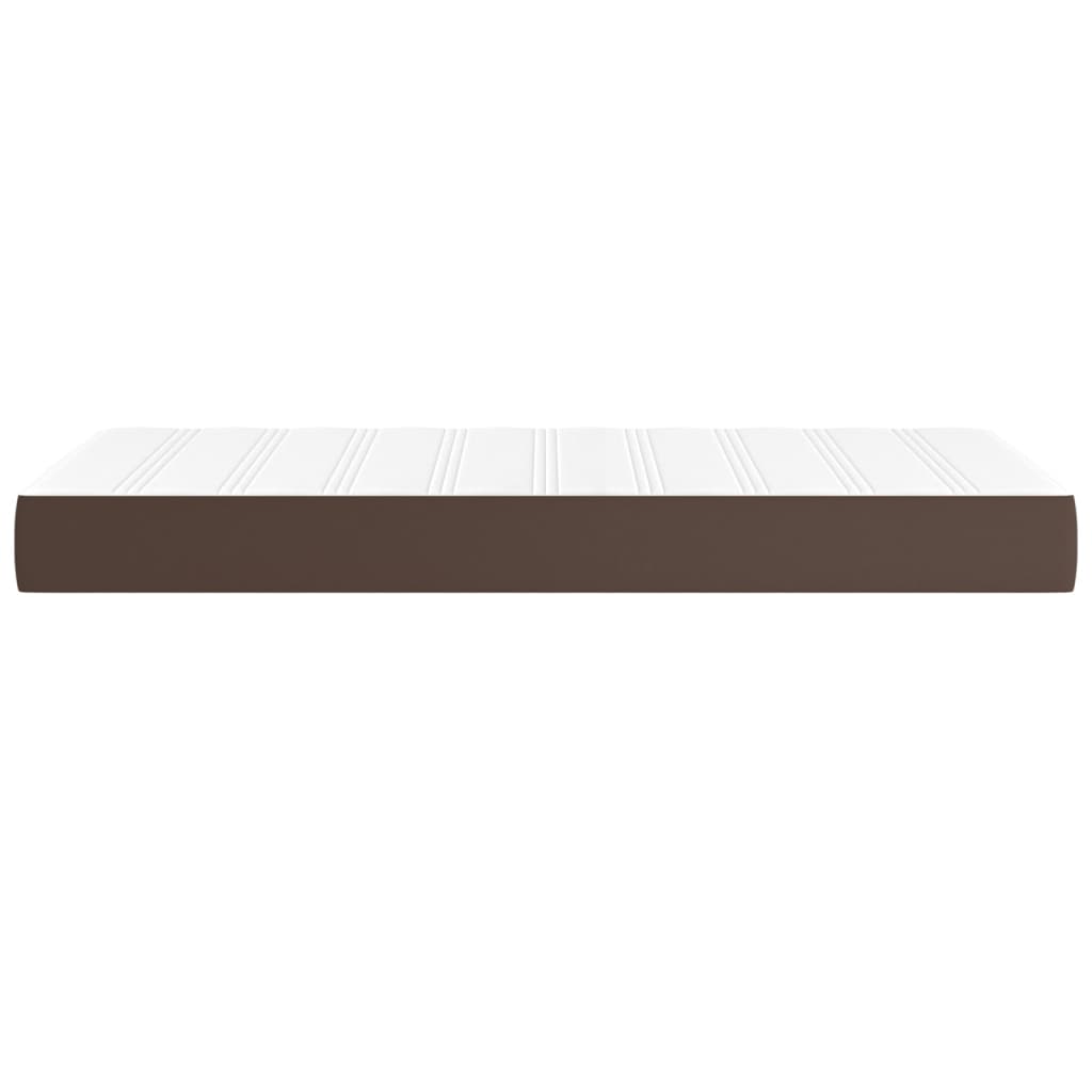 vidaXL Matelas de lit à ressorts ensachés Marron 90x200x20 cm