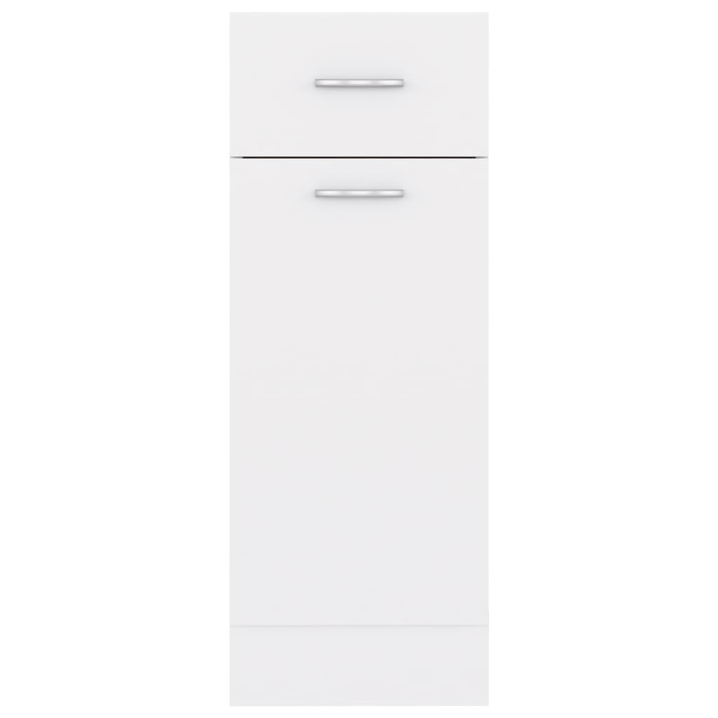 vidaXL Armoire de plancher à tiroir Blanc 30x46x81,5cm Bois ingénierie