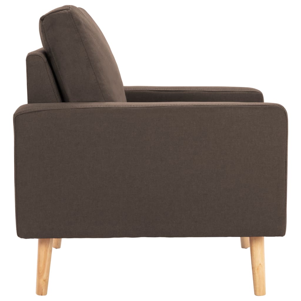 vidaXL Fauteuil marron tissu