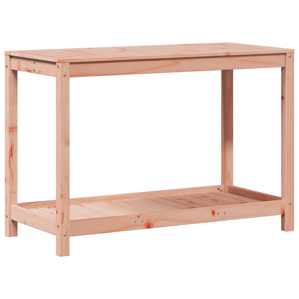 vidaXL Table de rempotage et étagère 108x50x75 cm bois massif douglas