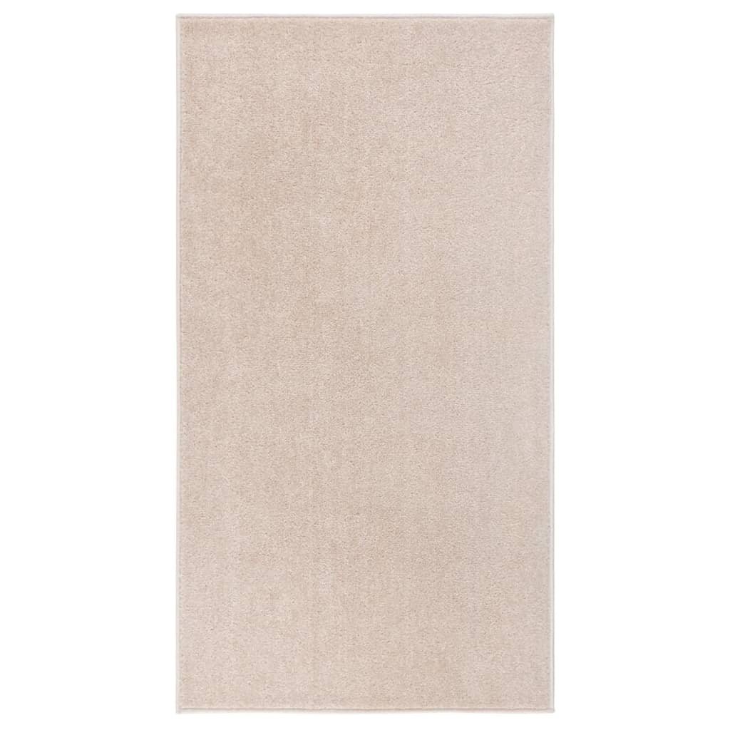 vidaXL Tapis à poils courts 80x150 cm Beige foncé