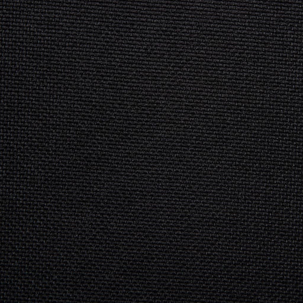 vidaXL Chaises pivotantes à manger lot de 2 noir tissu