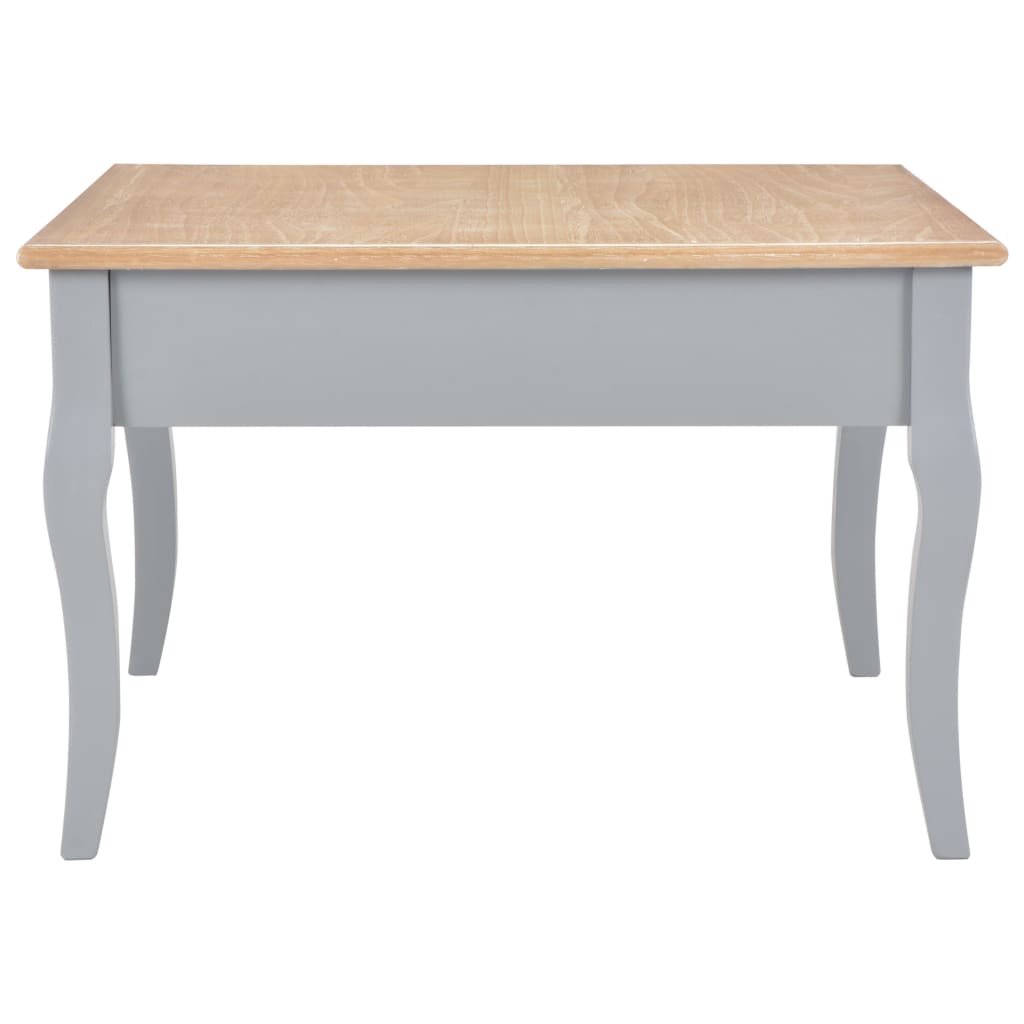 vidaXL Table basse Gris 80 x 80 x 50 cm Bois