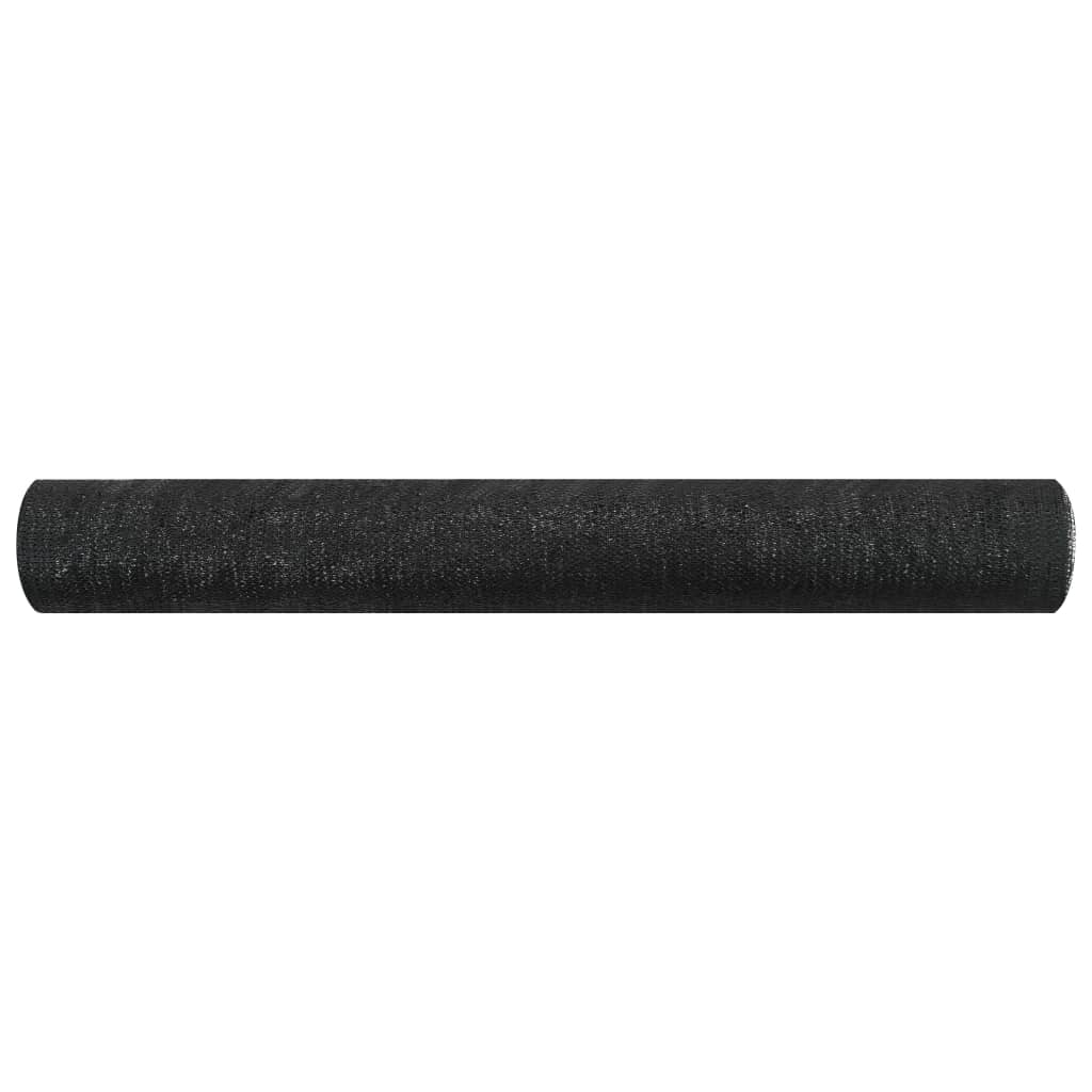 vidaXL Filet brise-vue Noir 1,8x10 m PEHD 75 g/m²