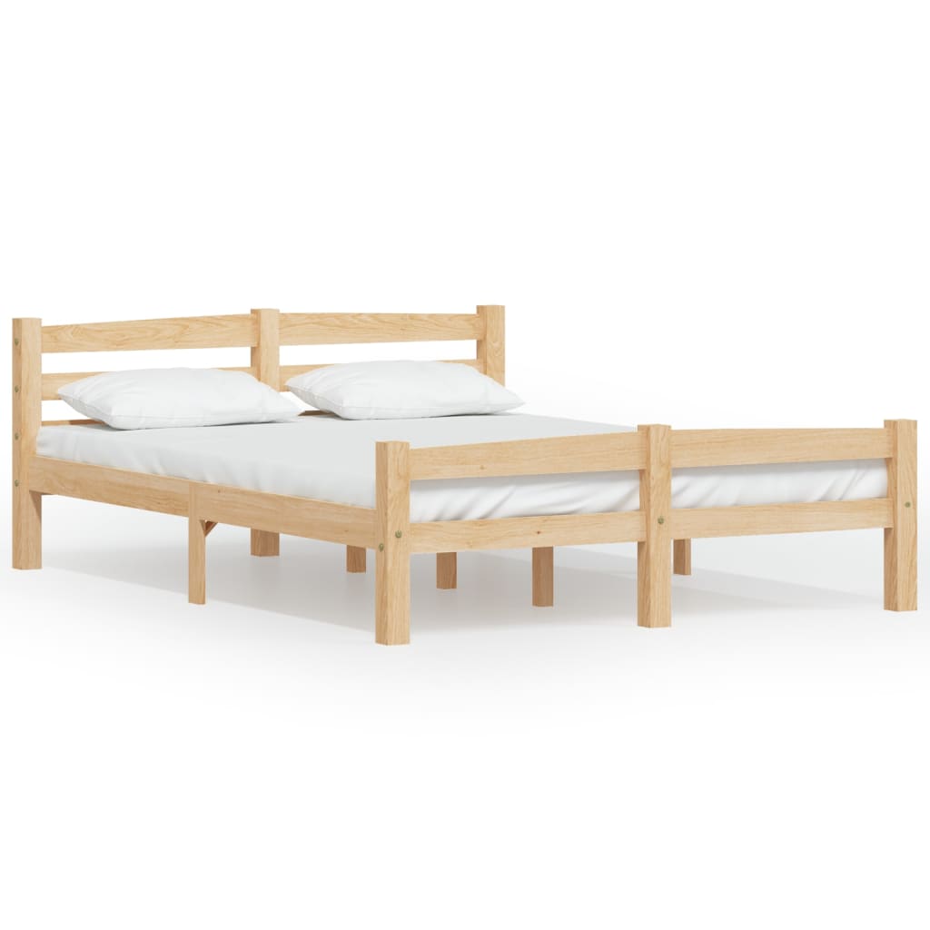 vidaXL Cadre de lit sans matelas bois massif de pin 140x200 cm