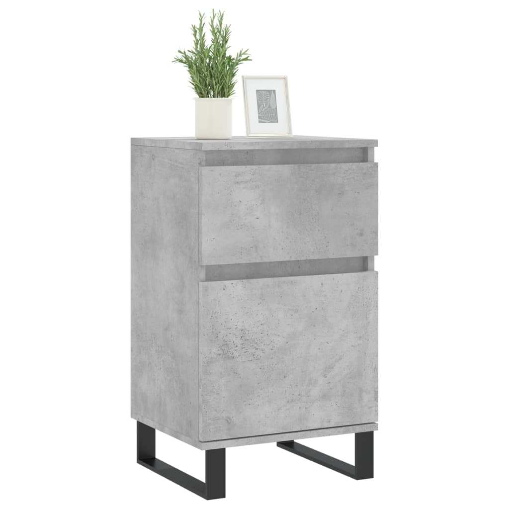 vidaXL Buffet gris béton 40x35x70 cm bois d'ingénierie