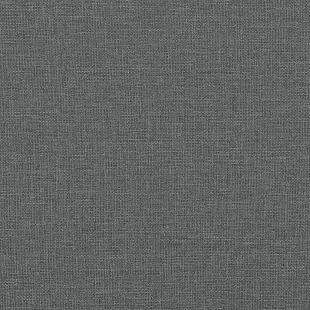 vidaXL Lit de jour avec lit gigogne gris foncé 90x190 cm tissu