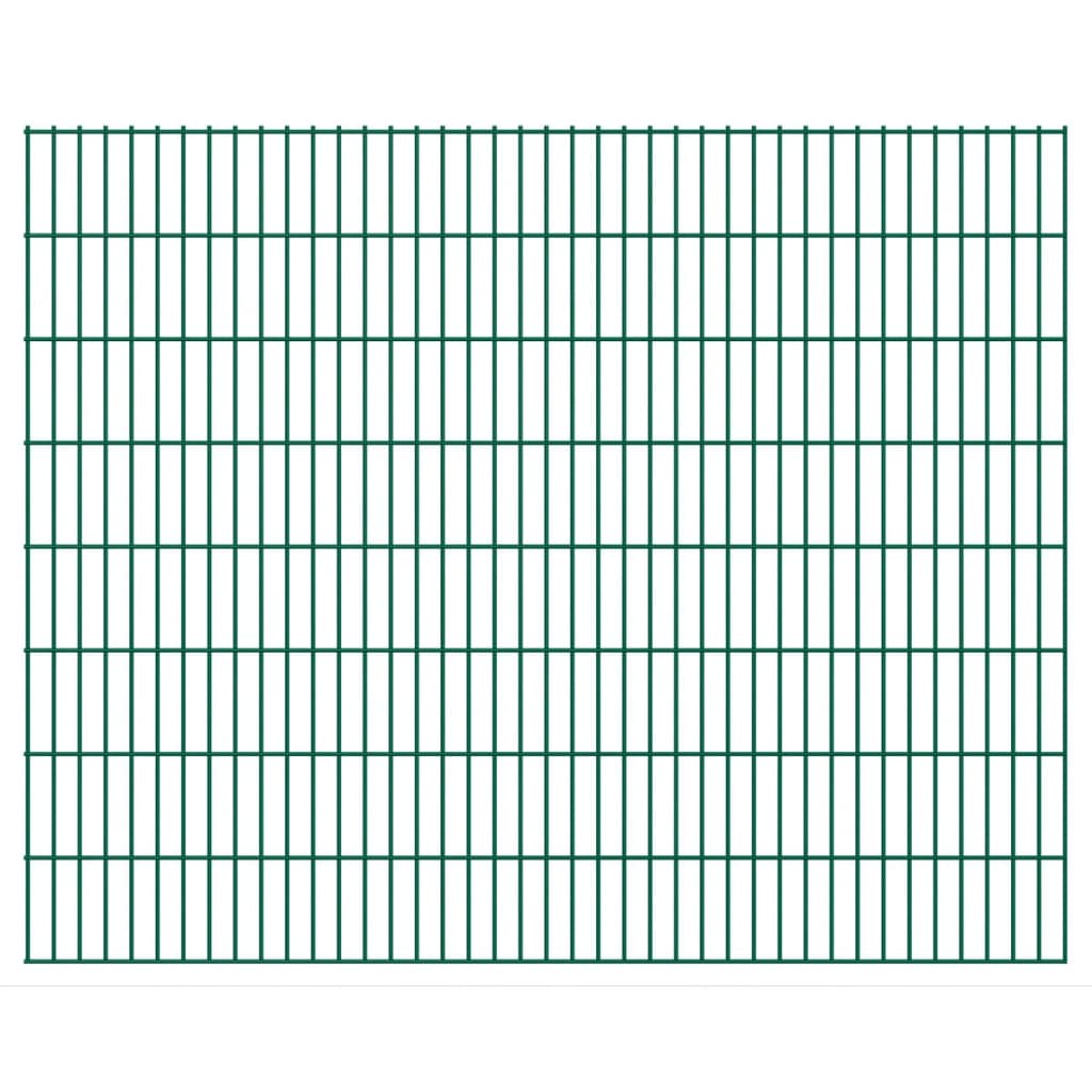 vidaXL Panneaux et poteaux de clôture 2D pour jardin 2008x1630 mm 16 m