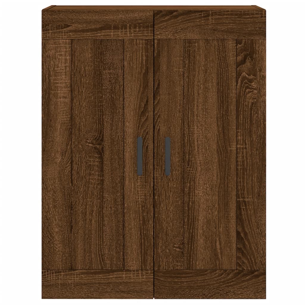 vidaXL Buffet haut Chêne marron 69,5x34x180 cm Bois d'ingénierie