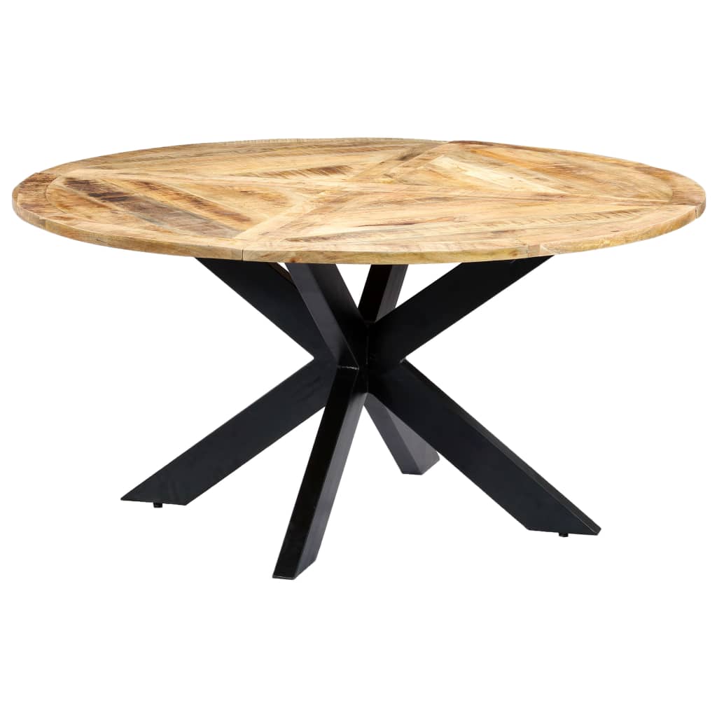 vidaXL Table de salle à manger Rond 150x76 cm Bois de manguier massif