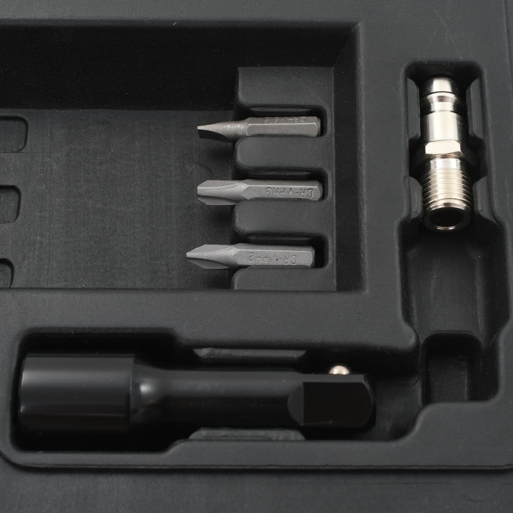 vidaXL Kit de clé à cliquet pneumatique 1/2" 16 pcs
