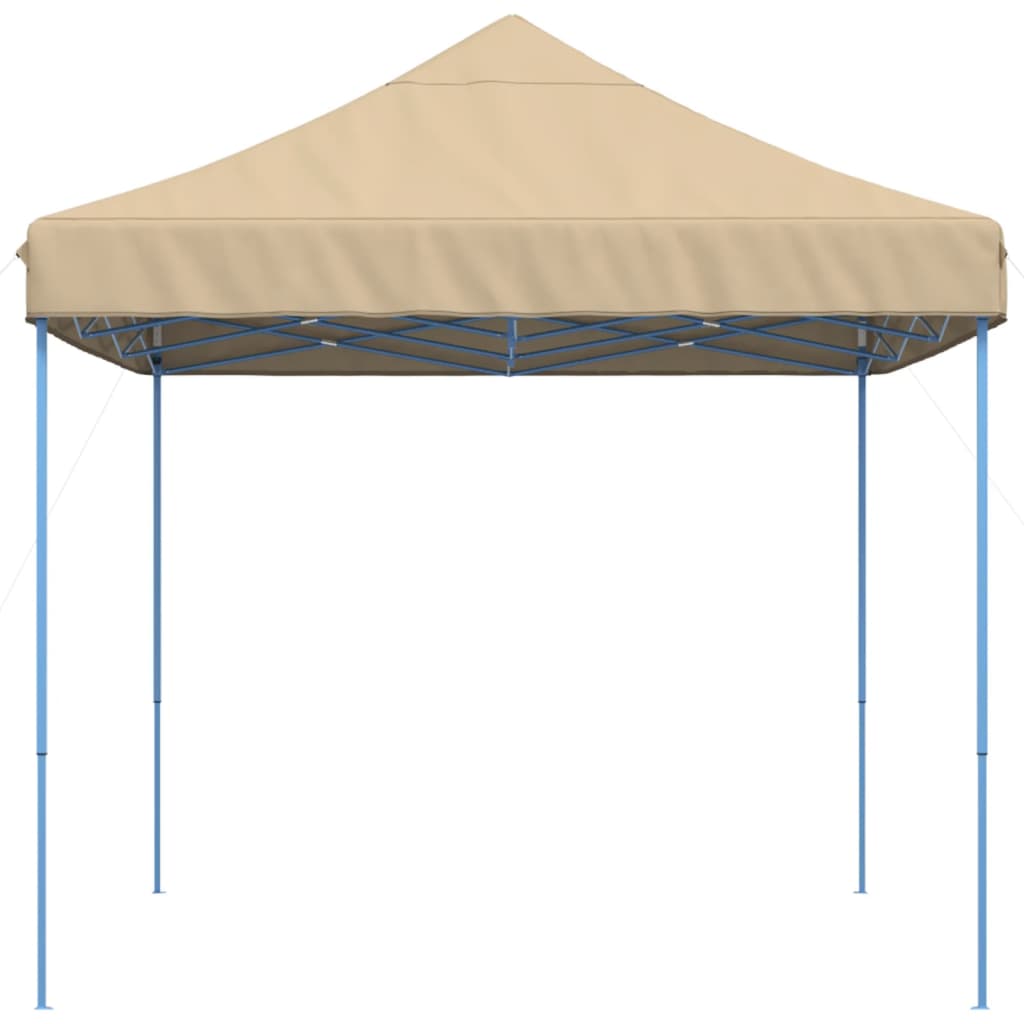 vidaXL Tente de réception pliable escamotable beige 410x279x315 cm