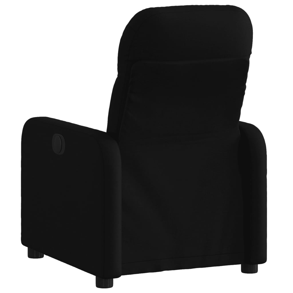 vidaXL Fauteuil inclinable électrique Noir Tissu