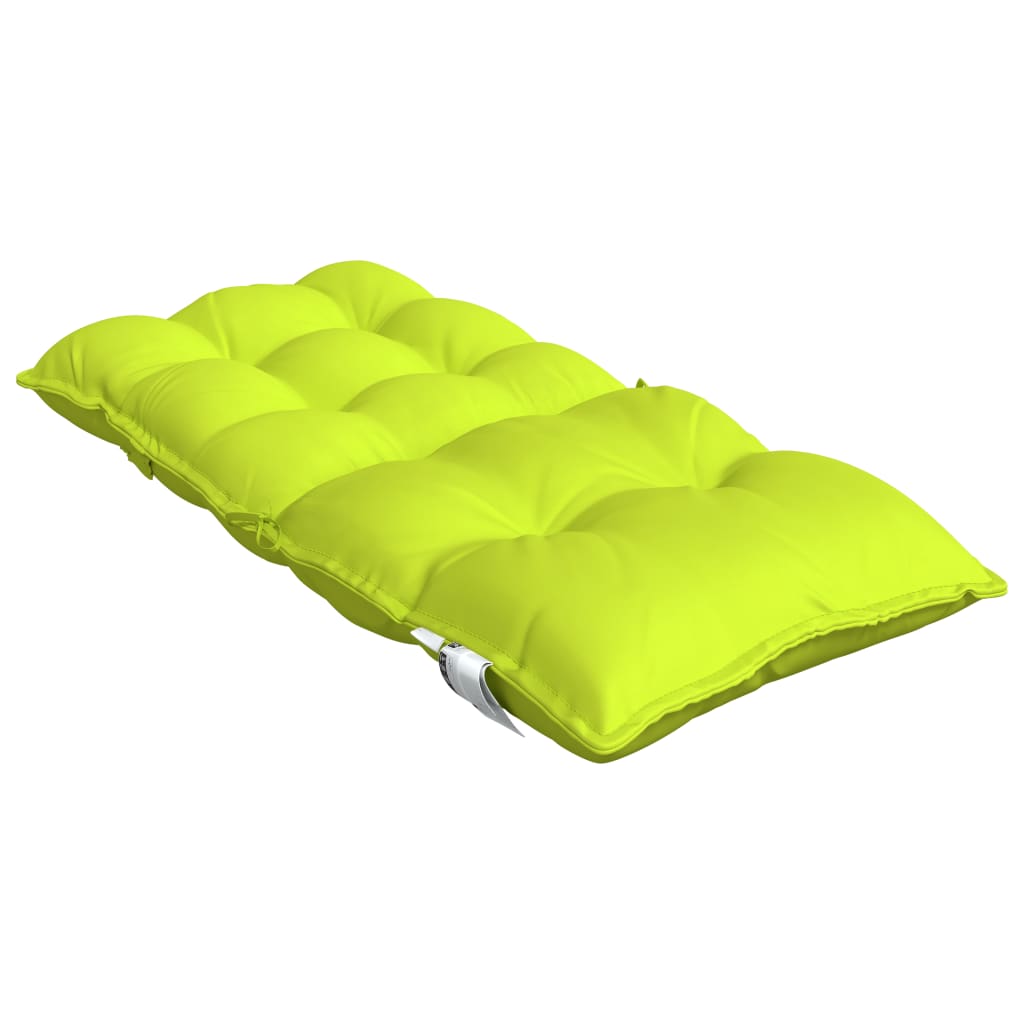 vidaXL Coussins de chaise à dossier bas lot de 4 vert vif