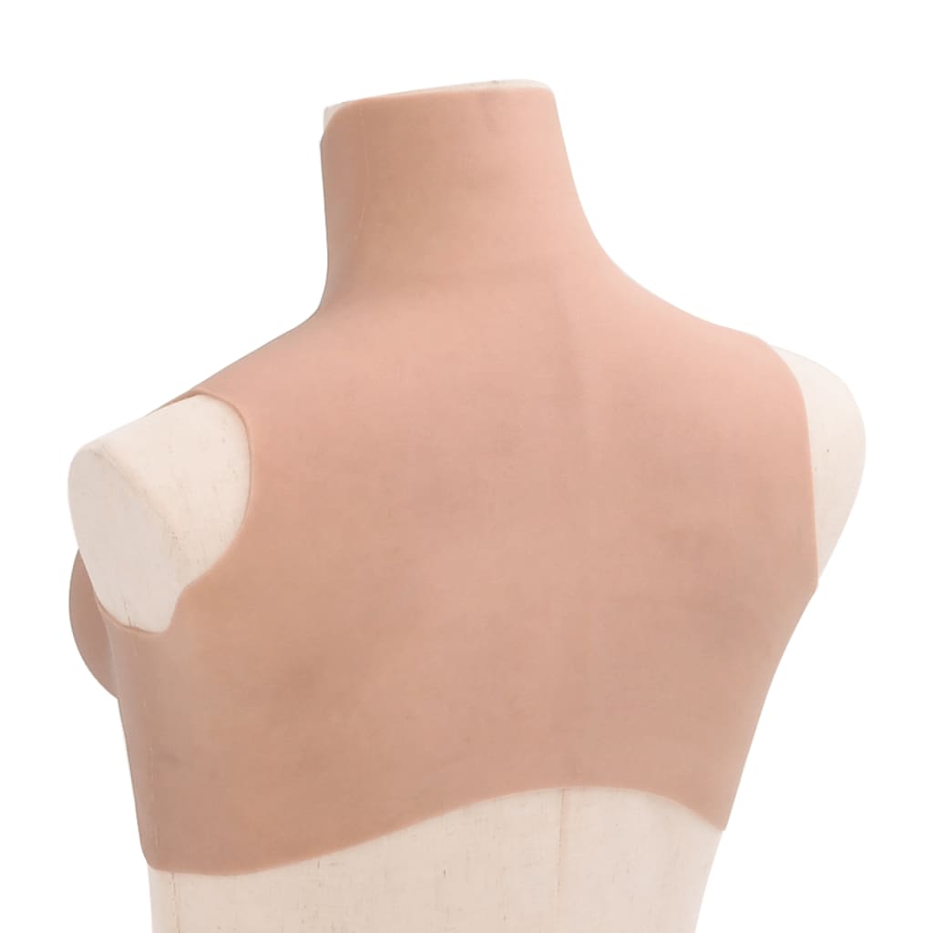 vidaXL Plastron en silicone naturel coupe C