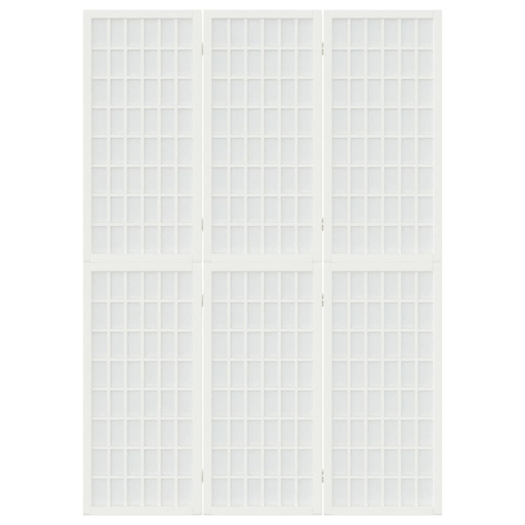 vidaXL Cloison de séparation pliable 3 panneaux 120x170 cm Blanc