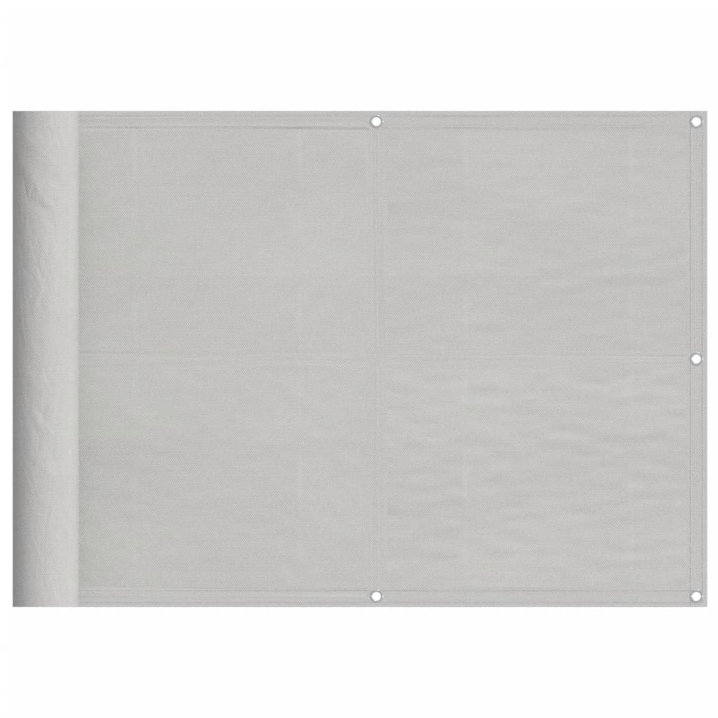 vidaXL Écran de balcon gris clair 75x1000 cm 100% polyester oxford